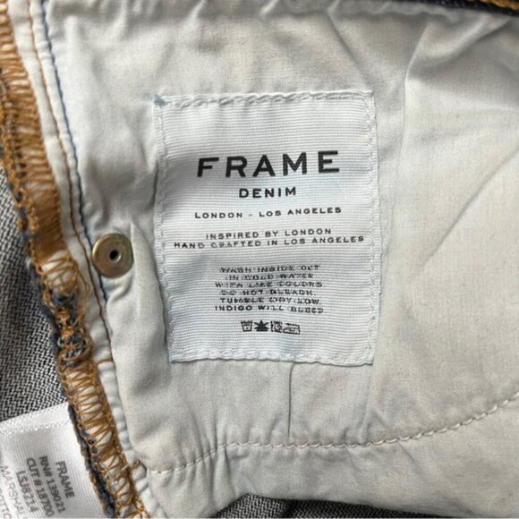 Frame Le Skinny de Jeanne Women's Dark Blue Denim Jeans 30” - Picture 9 of 13